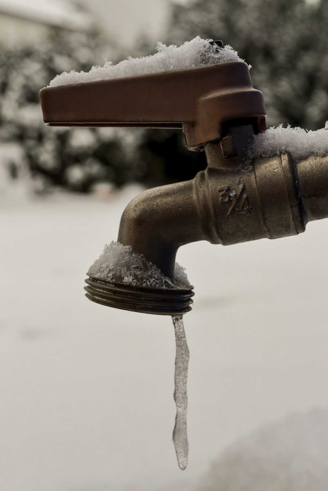 Freezing faucet