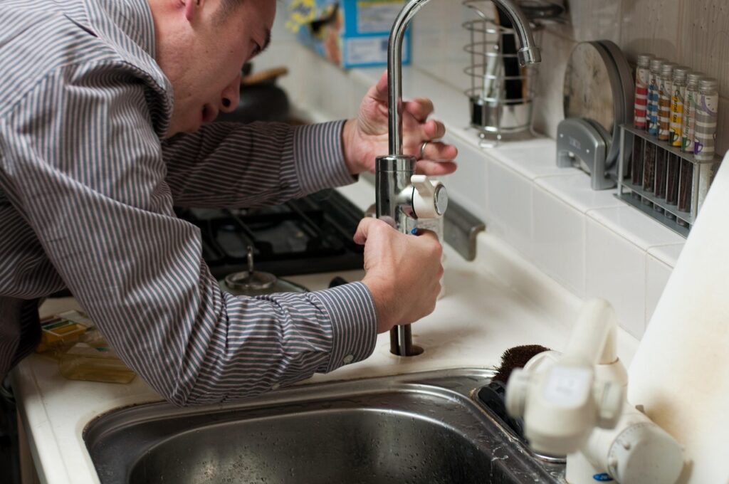 Dishwasher installation plumbing in Oshawa kitchen