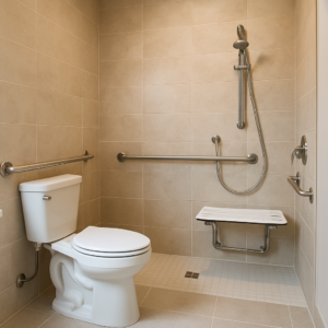 accessible bathroom plumbing for aging in place featured