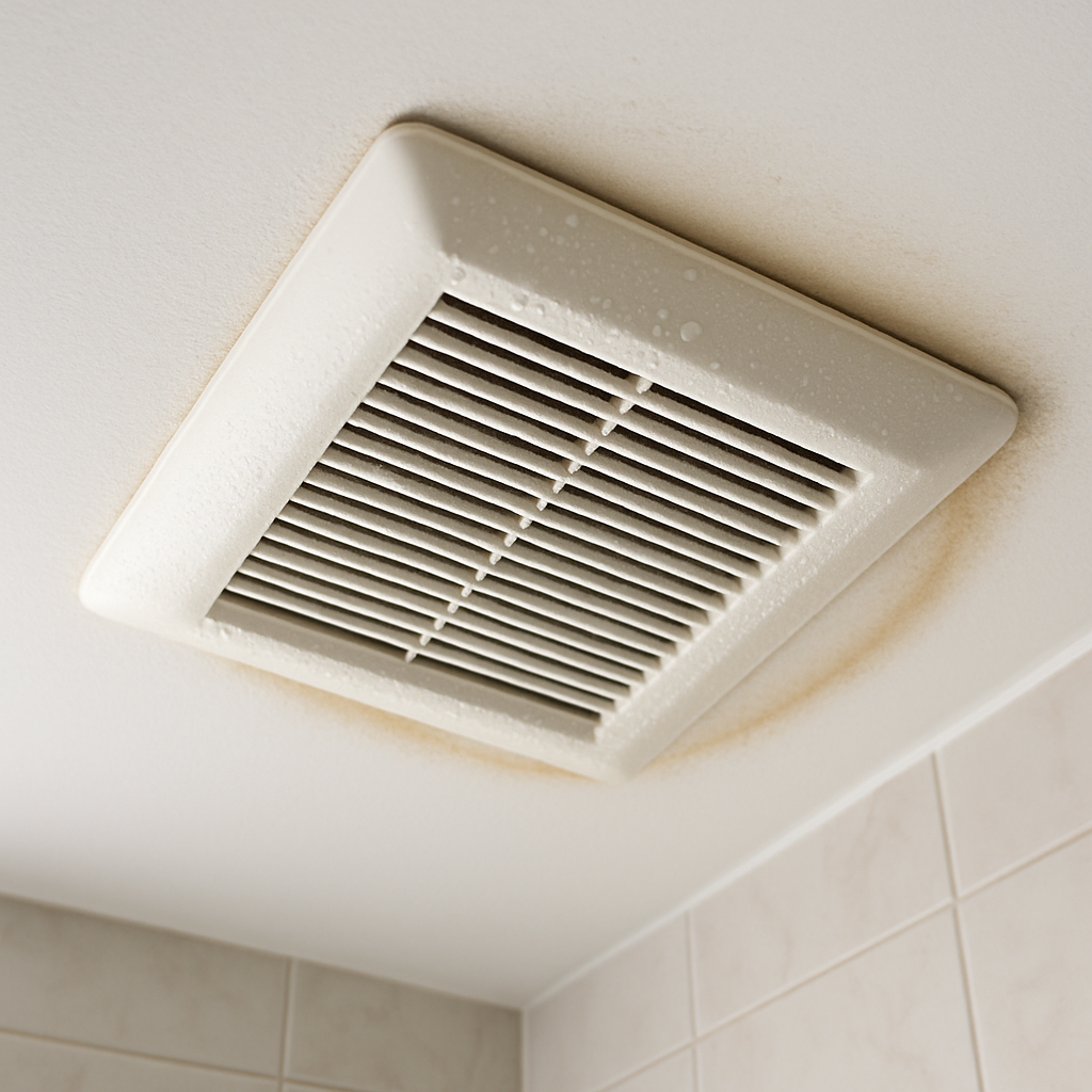 bathroom exhaust fan moisture warning signs featured