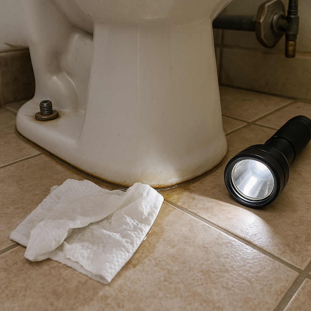 toilet flange leak signs before flooring damage inline 1